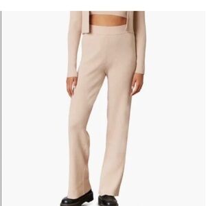 NIA the Brand Elle Pants Beige knit